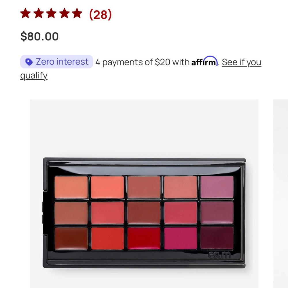 Esum MUSE beauty Professional Lip Palette - Multi-Color